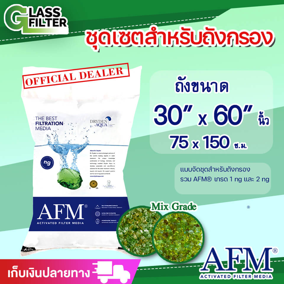 AFM® ชุดกรองน้ำสำหรับถังกรอง 30x60 นิ้ว (75x150 ซม)
