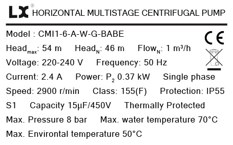 ปั้มน้ำแรงดันสูงหลายใบพัด